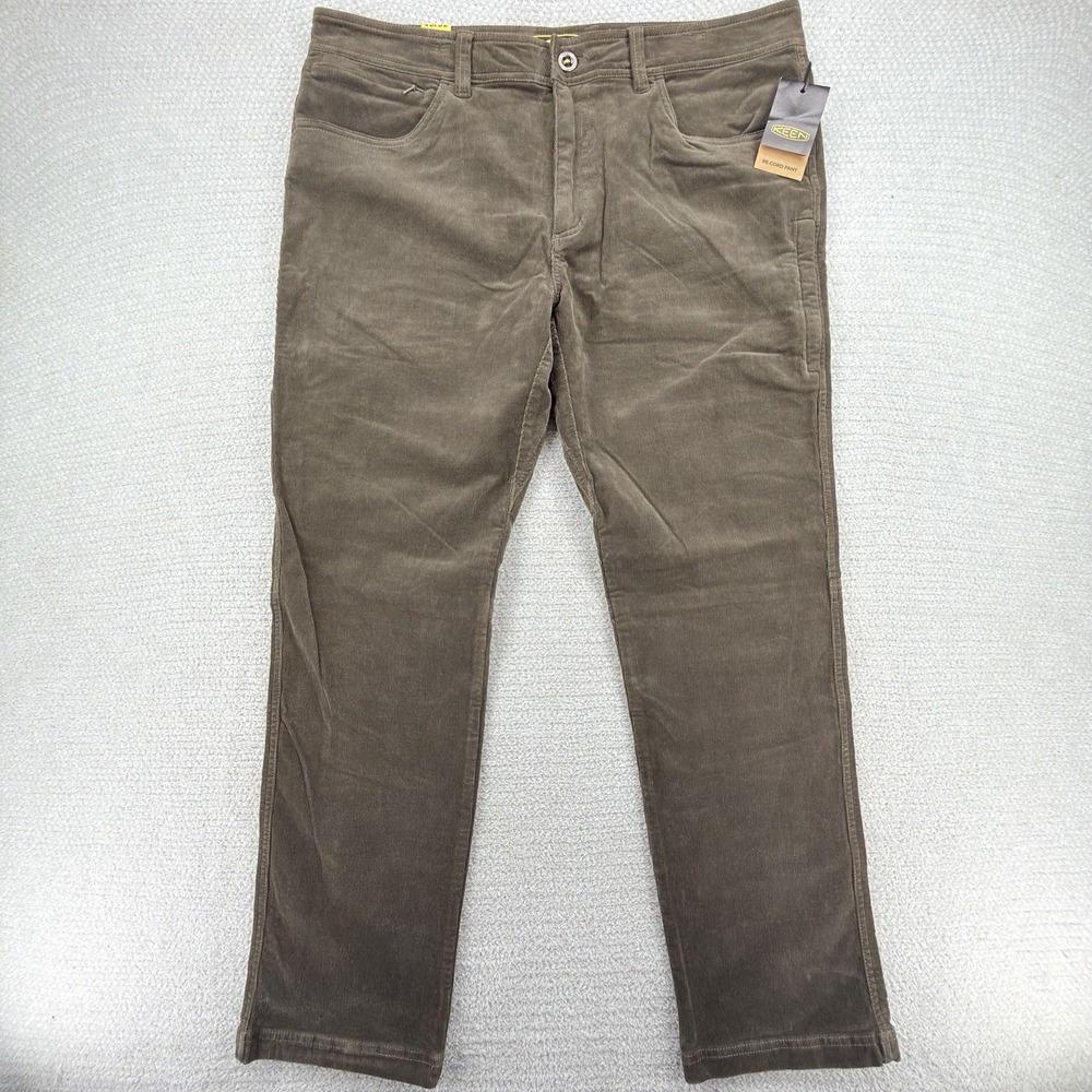 NWT KEEN Re-Cord Pants Mens 40x32 Brown Corduroy Stretch Carpenter Outdoor